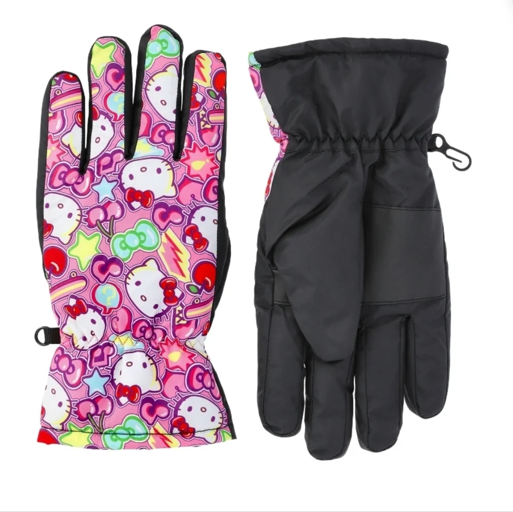 Hello Kitty Girls Ski Gloves, Sizes S-XL